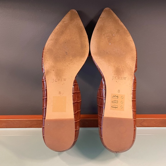 J. Crew Zoe crocodile-embossed d'Orsay flats - Picture 5 of 5